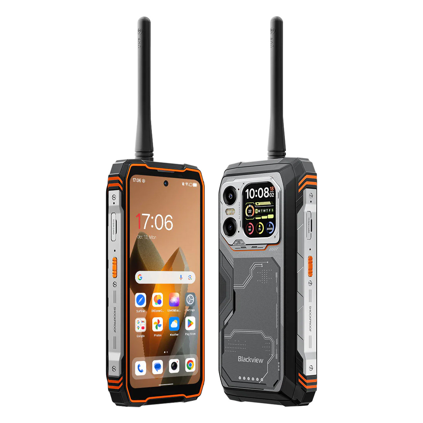 对讲仪三防智能手机全网通5G防水红外大电池Blackview X