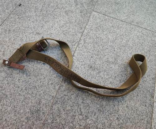 56冲型单头皮铁扣背带黄色厚帆布