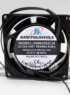 原装SHENSHIDA 8厘米220V 8025 8CM 交流风扇 SD8025S2LM