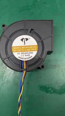 9.7厘米大风量涡轮风扇 高转速 9733 12V 4.5A BA10033B12G