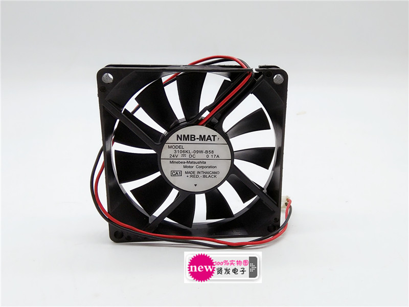 NMB原装风扇8015 24V 0.17A 3106KL-09W-B58 05W 双滚珠