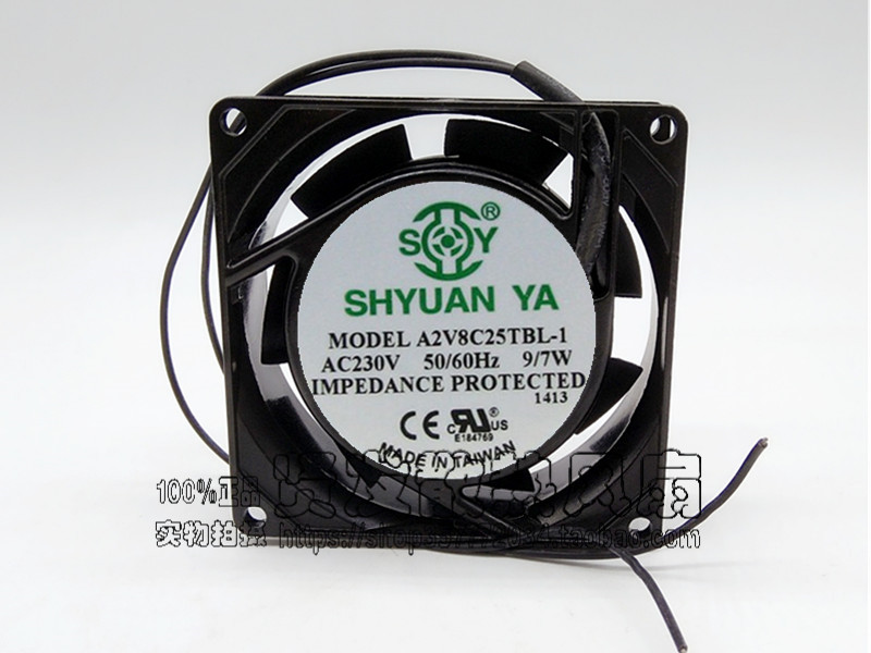 玄亚 SHYUAN YA A2V8C25TBL-1 230V 9/7W 8cm 8025 轴流风机