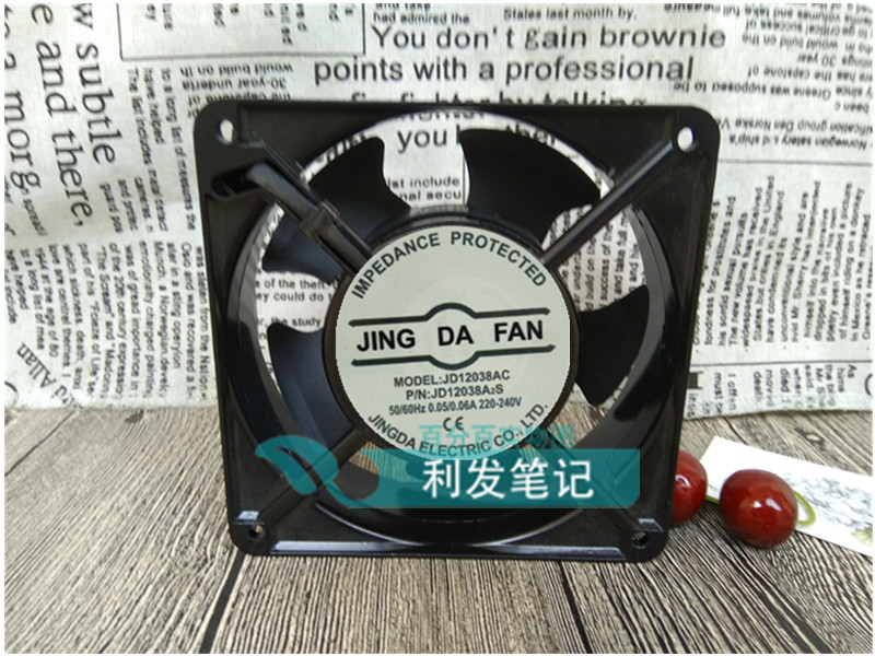 全新正品京达JD12038AC风机220V机柜12cm散热风扇JD12038A2B/A2S