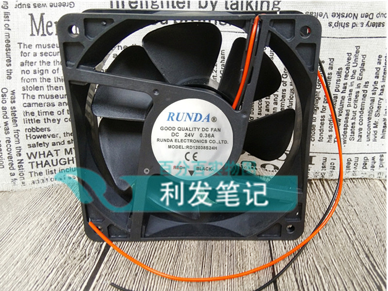 全新RUNDA RD12038B/S24H 12038 24V 0.28A/0.36A 电焊机散热风扇