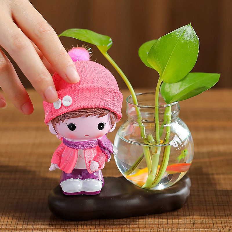创意装饰花瓶摆件送朋友闺蜜可爱漂亮礼品小摆件生日礼物卧室书房