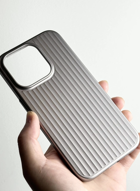 立体条纹瓦楞适用iQOO13钛灰色手机壳iqoo12全包大孔vivo x100s行李箱纹x200promini轻薄硬壳x100ultra防指纹