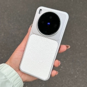 白色高级感磁吸荔枝纹适用vivoX300 X200pro手机壳OPPOFindx8素皮纹x8ultra肤感X8S 硬壳X8pro防摔iQOO15一加