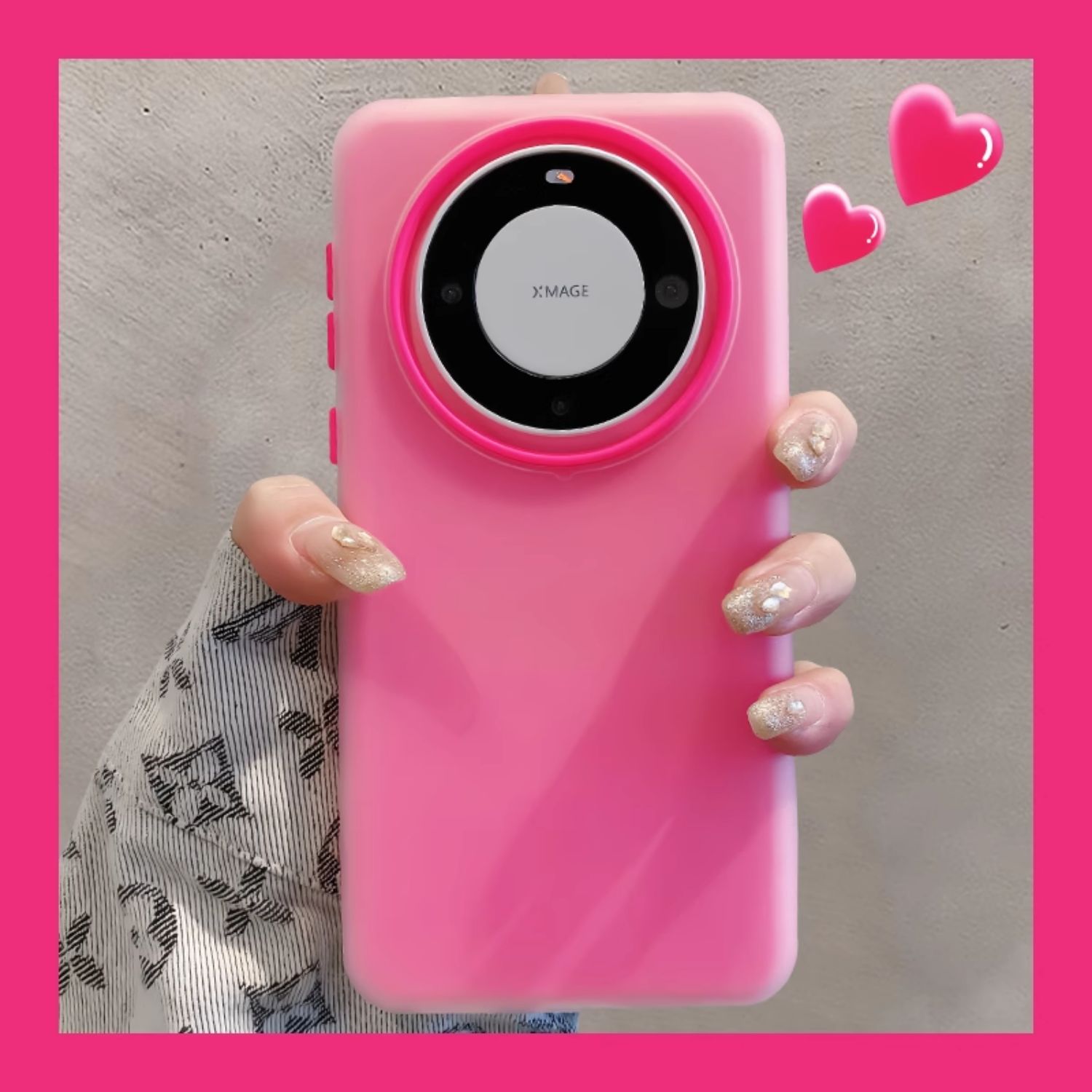 夏日清新果冻二合一手机壳适用华为Mate60pro+玫红女款mate60大孔防摔液态硅胶耐脏肤感简约纯色天蓝高级软糯