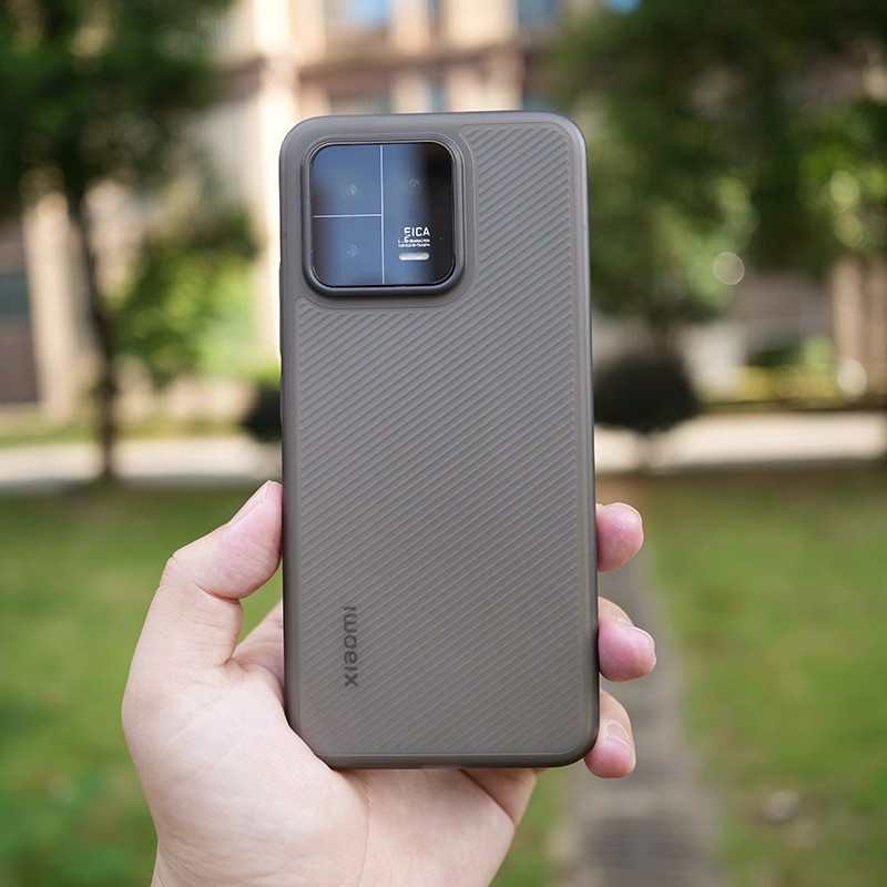 磨砂不沾指纹适用魅族20pro手机壳MEIZU21直角边21note防滑散热波纹PP硬壳半透明简约黑灰色裸机感高档纯色套