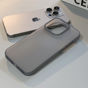 冰感磨砂半透明黑白手机壳适用小米14Ultra防摔13镜头大孔12简约11纯色civi3不发黄男女K70E/K60软硅胶K50/40