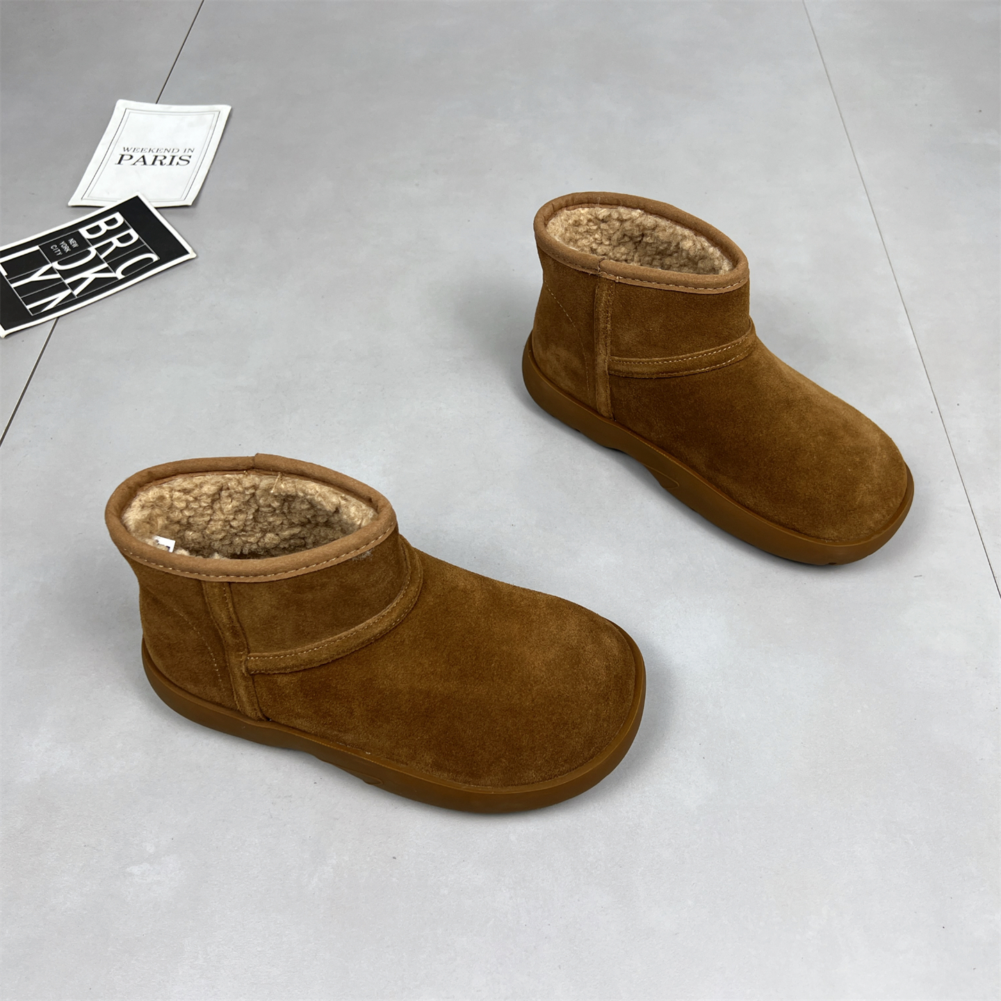 真皮雪地靴女2025冬新款