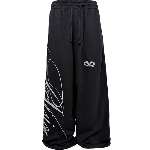 PCCVISION三色宽松印花刺绣卫裤