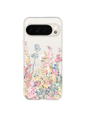 繁花唯美适用于谷歌pixel10proXL/9pro透明手机壳Google Pixel 7A/9A小花9pro XL彩绘7Pro/8A野花6A软壳8pro