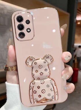 适用于三星S25ultra/S24/S23/S22/S21手机壳A56/A55/A36/A17/A16暴力熊支架note20ultra软壳s21fe/s23+/s24fe