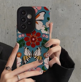 A51个性 拼接适用于三星S25 S20FE手机壳A55 时尚 A34 A22 S23 A13 S24ultra A23几何 S22 A33欧美A15 A54