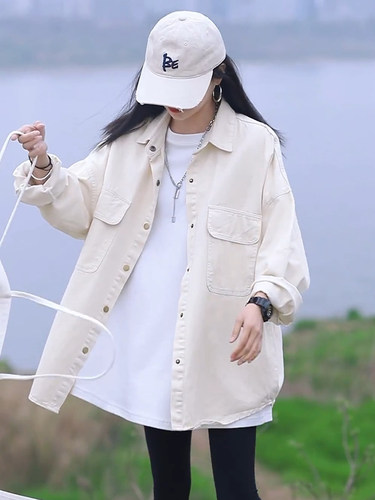 慕楚丽休闲牛仔外套女