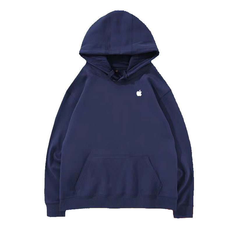 苹果连帽卫衣手机店秋冬工作服长袖工装定制logo印字订制diy衣服