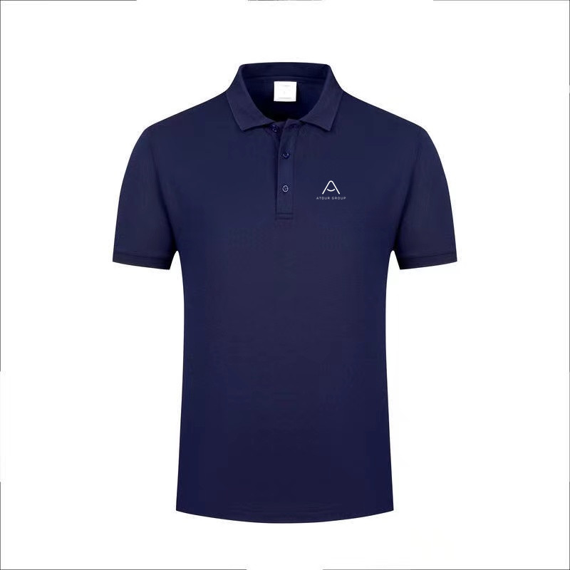 夏季亚朵酒店POLO衫短袖T恤前台工作服工装定制印LOGO印文字图案