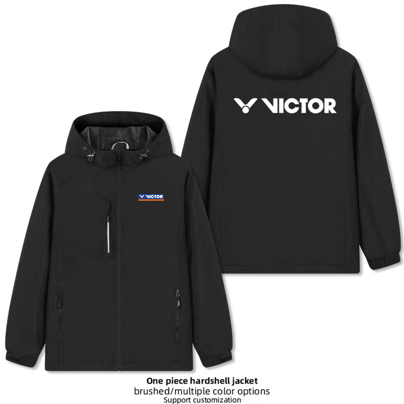 VICTOR威克多羽毛球装备周边销售冲锋衣男女外套夹克棉衣定制logo