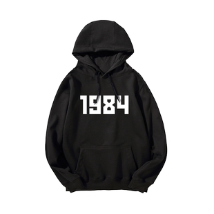 秋冬潮牌1984卫衣男陈冠希余文乐外套oversize衣服宽松大码加绒