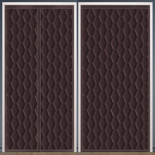 棉门帘秋冬季 家用防风加厚防寒保暖挡风空调磁吸隔断挂帘保温隔音