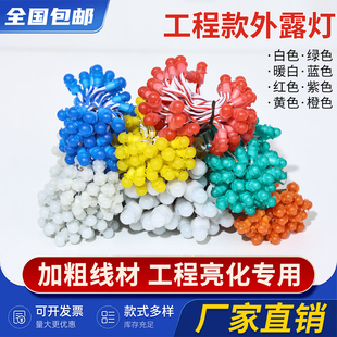 多功能广告LED穿孔灯发光字冲孔广告灯珠明亮装 ed多色白色 饰灯串