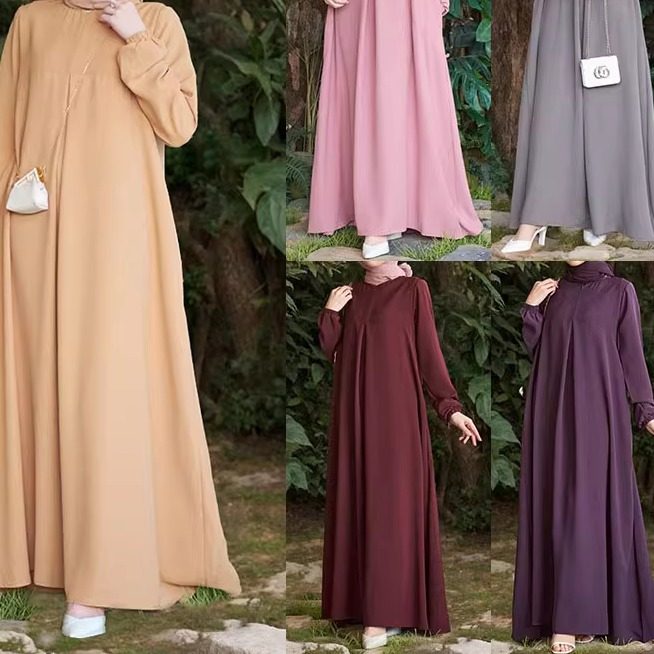 回族服饰阿拉伯女保守长袖气质连衣裙 Arab women Modest dress