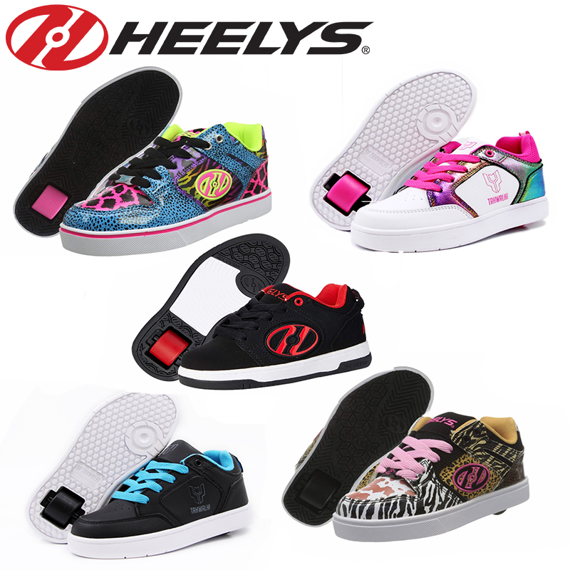 美国正品HEELYS代步超轻男女儿童轮滑暴走鞋时尚学生成人女四季鞋