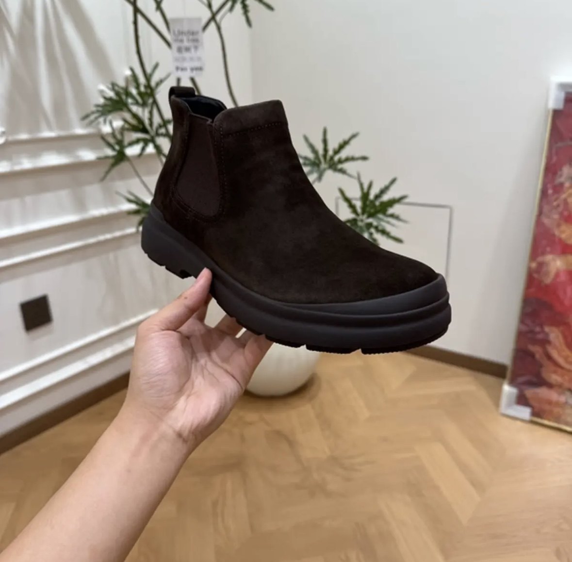 乐福鞋2025秋冬新款男士舒适厚底圆头时尚短靴休闲切尔西靴男鞋潮,流行男鞋,切尔西靴,淘宝优惠券,粉丝福利购,淘宝优惠卷