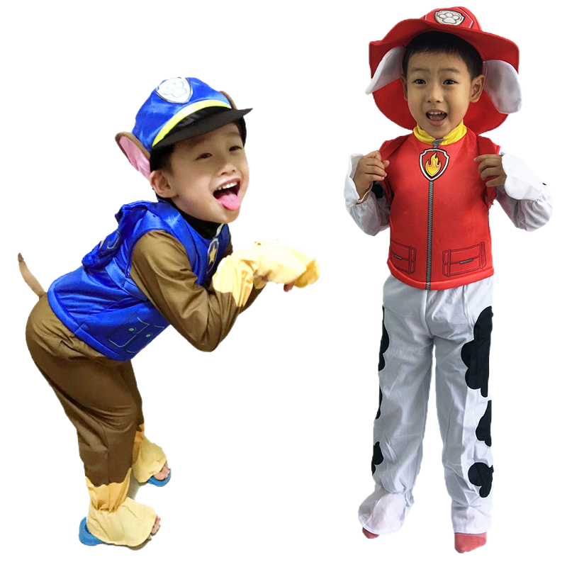 圣诞节万圣节汪汪队衣服cosplay儿童狗狗巡逻队阿奇毛毛cos服装