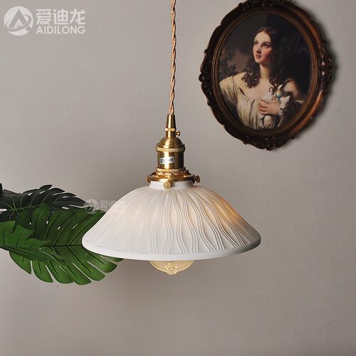 包邮北欧创意日式餐厅床头灯陶瓷