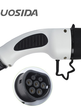 欧标充电枪 IEC Type2车辆端插头 16A/32A三相 车端枪