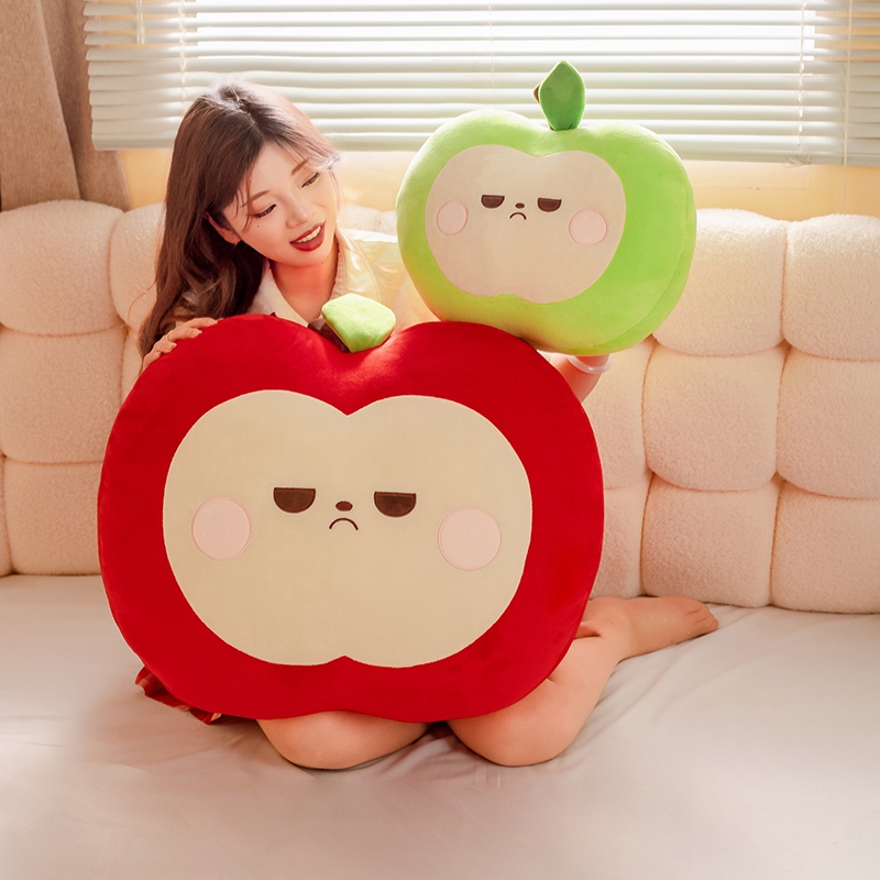 可爱苹果抱枕毛绒玩具沙发抱枕靠垫床头靠枕生日礼物送女生