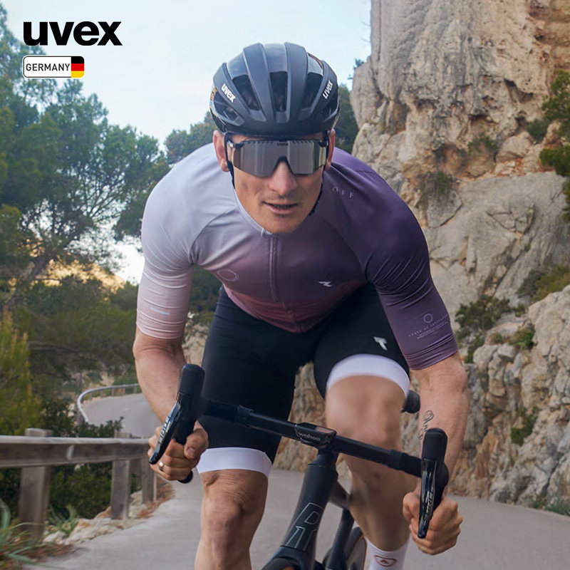 【清仓】uvex头盔rise自行车头盔公路车气动竞技安全盔骑行车通勤