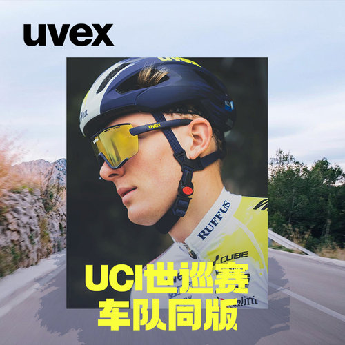 UCI世巡赛旺蒂车队版头盔风镜
