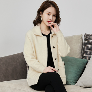 外套春装女款2026年新款简约复古女装短款上衣休闲爆款针织开衫女