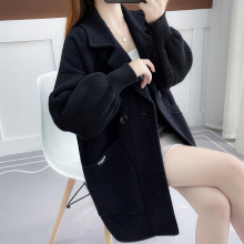 外套2025新款今年流行爆款秋冬中长款黑色毛呢大衣女士加厚上衣女