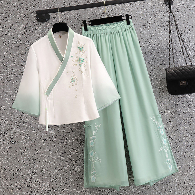 2025新中式餐饮旗袍套装足浴技师汉服工作服养生馆会所足疗衣服女