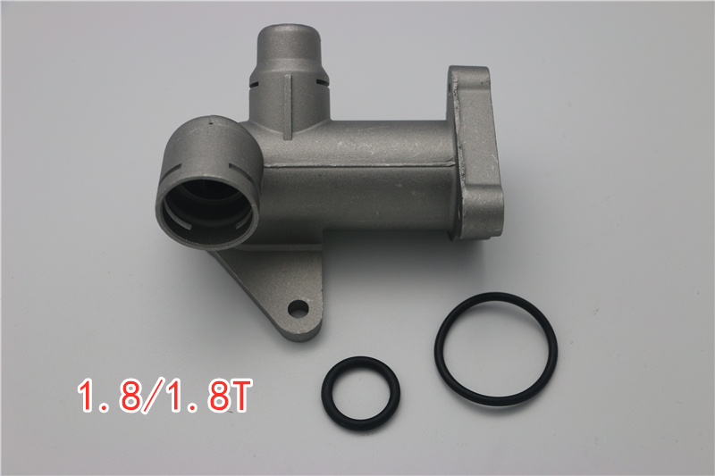 大众帕萨特B5领驭1.8/1.8T/2.0发动机缸盖后三通四通水管接头铝制