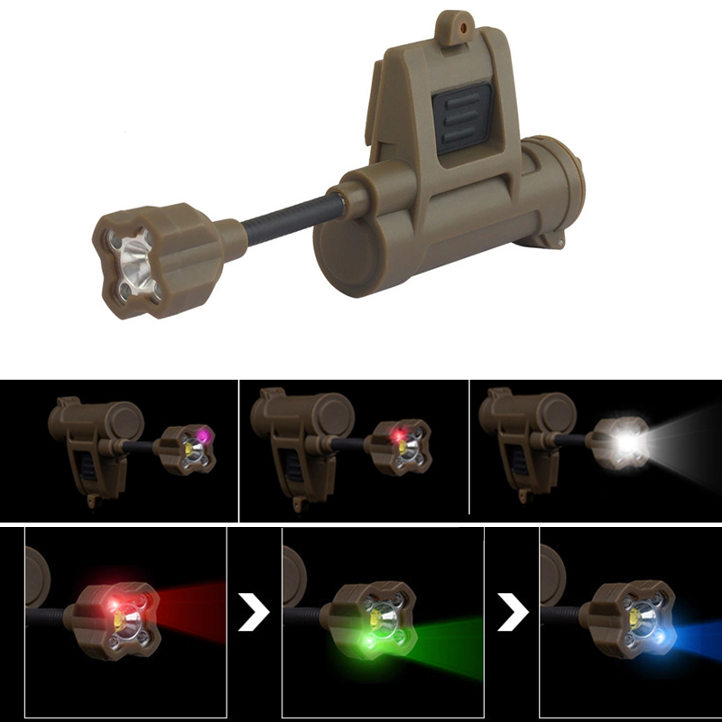 Led4代6种灯光IR爆闪信号灯头盔