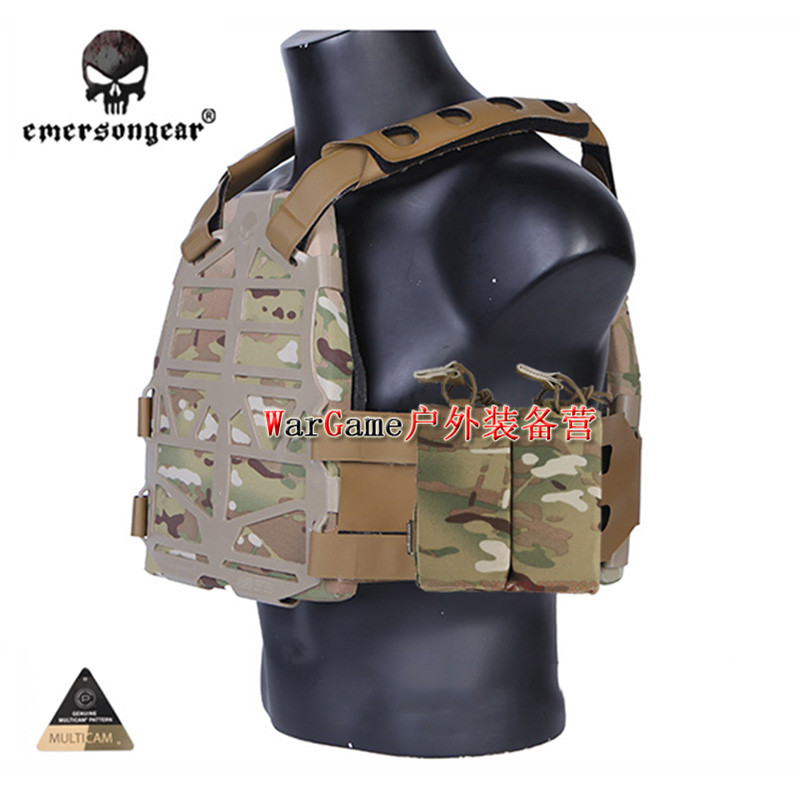 爱默生 SS背心专用双联户外CS7.62MM弹力夹套MOLLE织带通用杂物包
