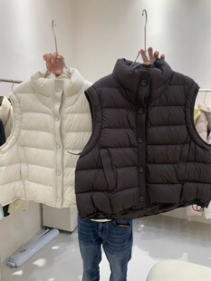 马甲外搭叠穿2026秋冬新款韩版宽松显瘦百搭无袖棉马甲背心女立领