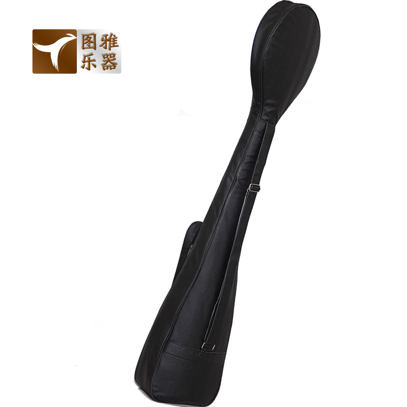 梵巢牌琴袋子琴套PU布料可手提可背原装中三弦乐器配件黑色皮革包