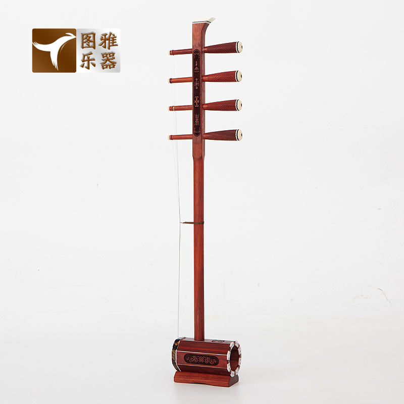 梵巢牌花梨木木独奏重奏高音小四胡琴乐器厂家促销蒙古四弦四股子