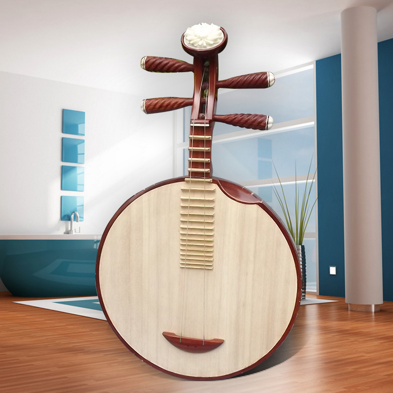 红檀木弹拨民族乐器演月琴京剧西皮民乐可选赠配件琴盒拨片弦梵巢