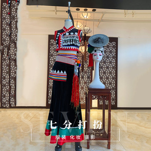 租傣族舞蹈服装彩云之南孔雀少数民族舞演出服租赁练习艺考伞舞服