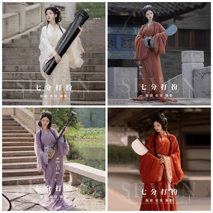 租战国袍古装汉服新款马山楚墓复原款仙气飘飘大袖衫直裾襦裙
