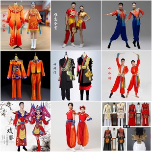 租打鼓服难忘今宵麒麟让幸福飞起来喜庆开场舞咚咚锵迎春拜年服装