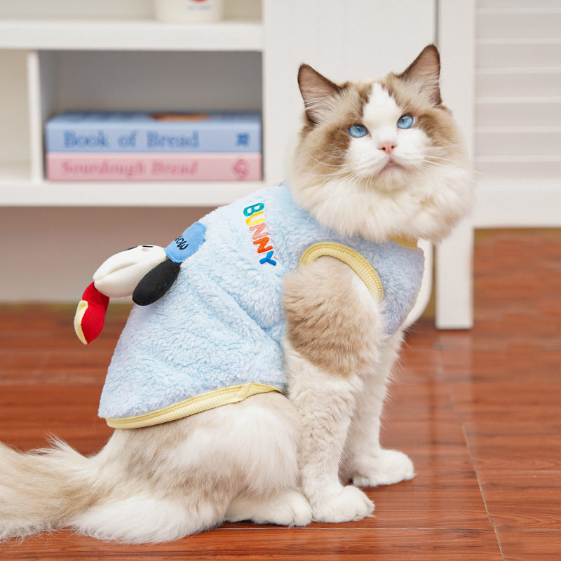 秋冬加绒可爱宠物狗狗猫咪衣服饰用品小型犬奶狗比熊幼猫保暖比熊,家居饰品,桌面摆件,淘宝优惠券,粉丝福利购,淘宝优惠卷