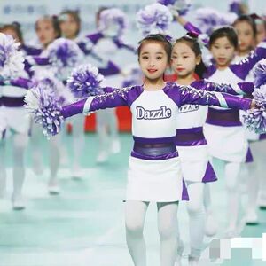 儿童舞蹈体操服小学生青少年啦啦队服装中学生团体健美操表演服